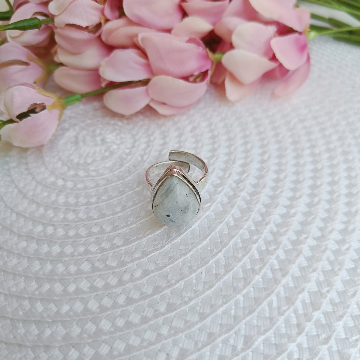 Adjustable Moonstone Ring