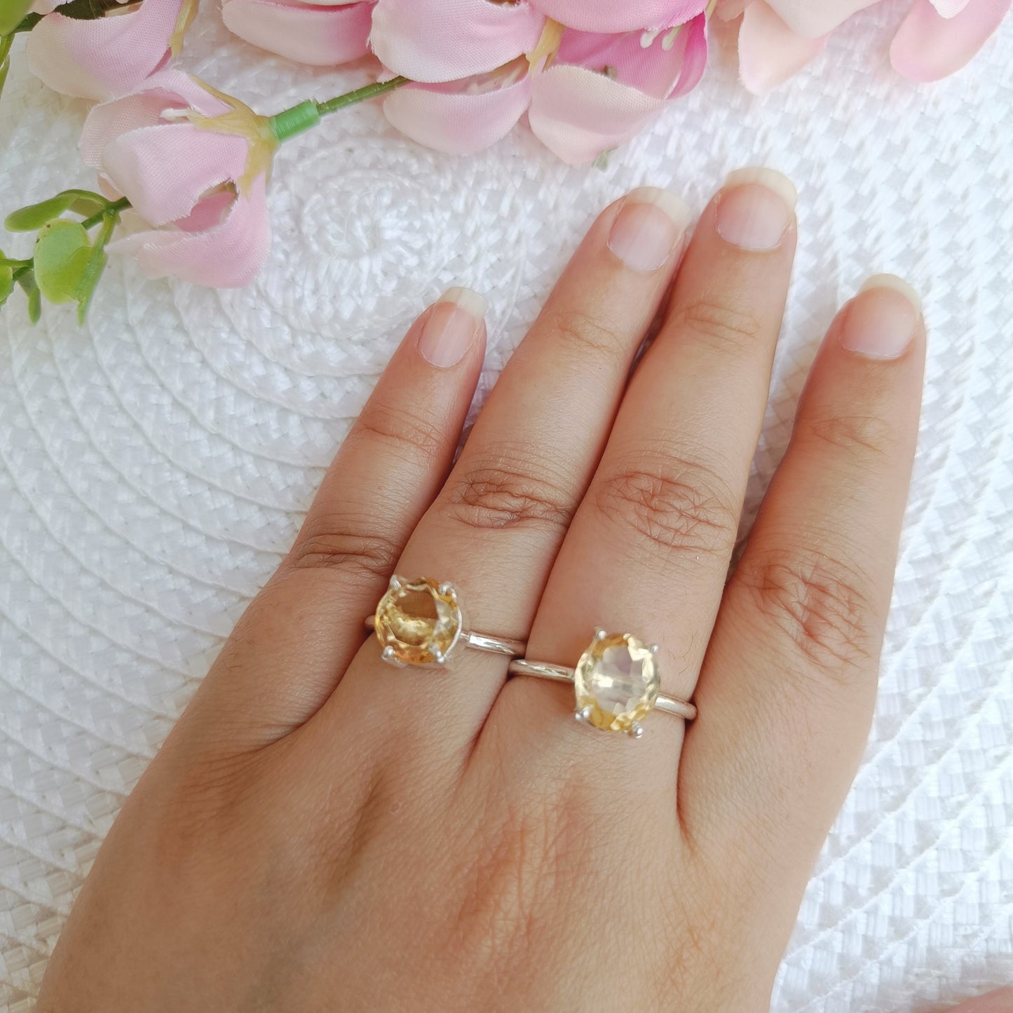 Adjustable Citrine Ring