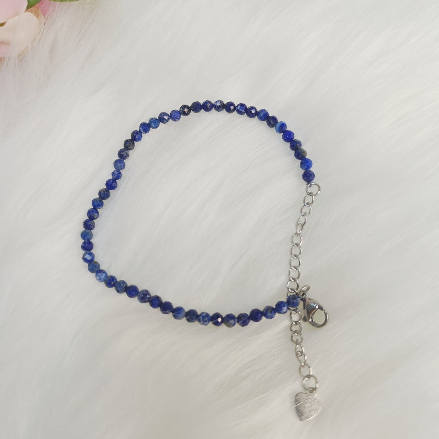 2mm Faceted Crystal Bracelet | Amethyst, Rose Quartz, Lapis Lazuli, Multi Tourmaline, Pyrite, Green Aventurine