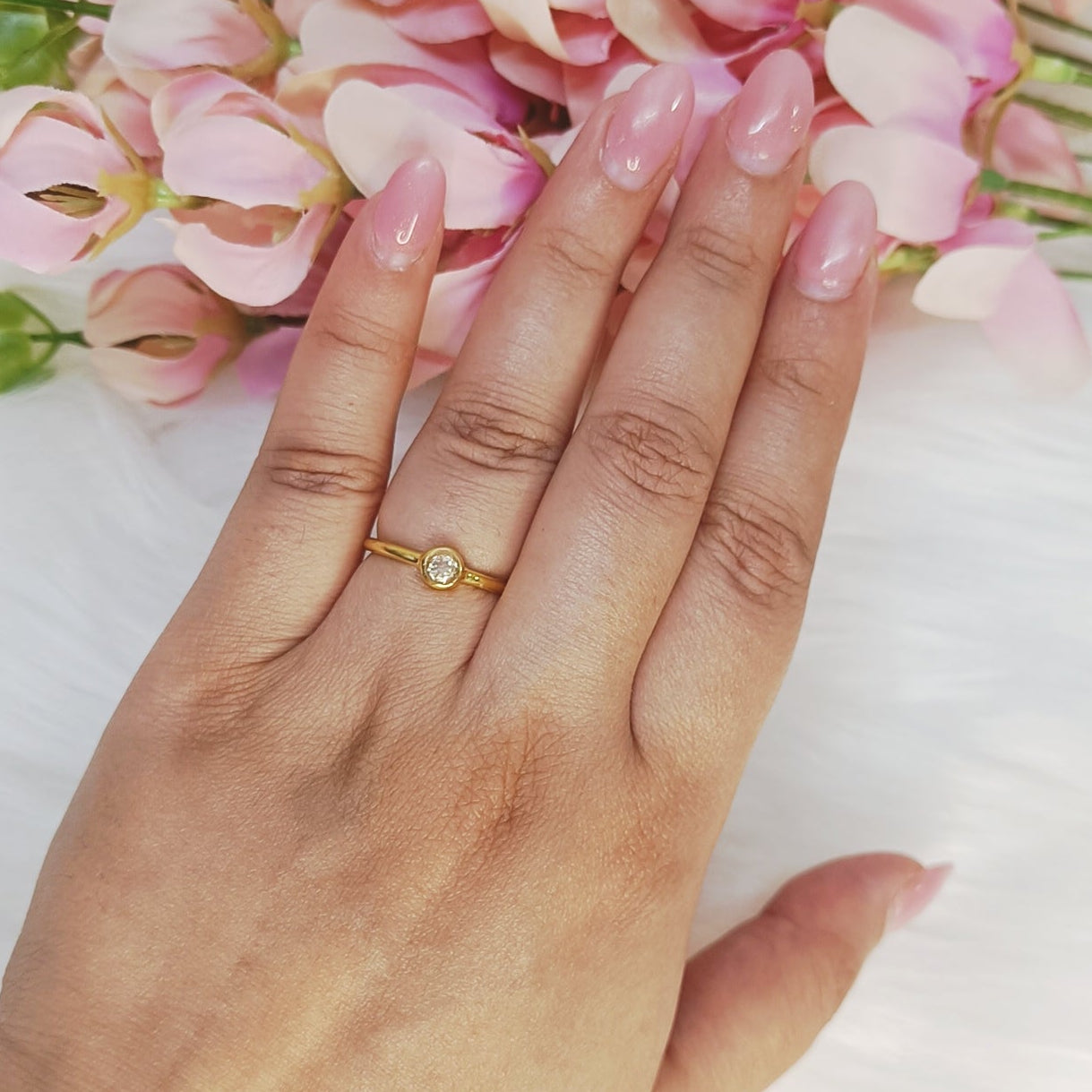 Elegant everyday Rose Quartz ring for women – Gemsara