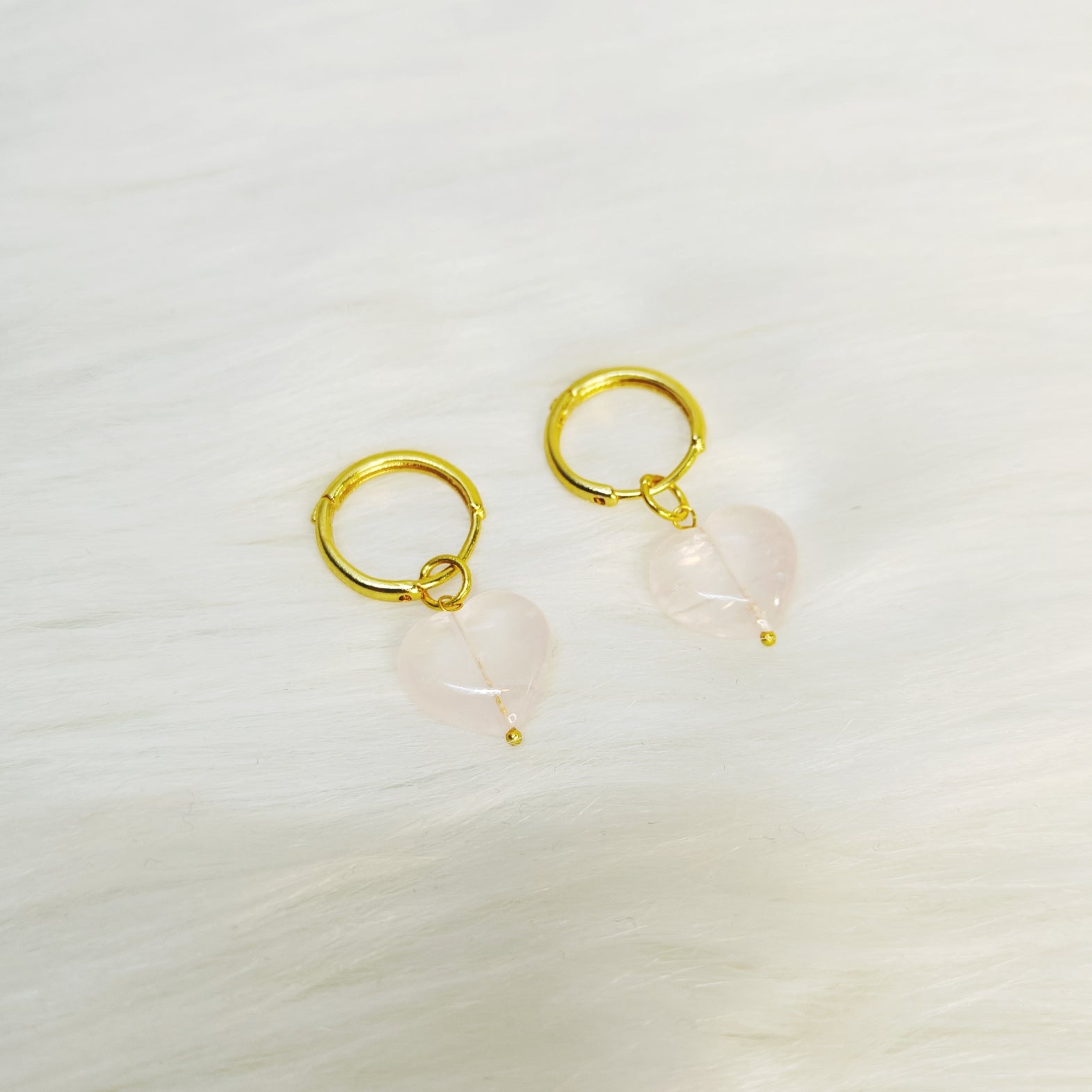 Heart shaped hoops