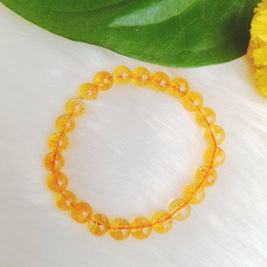 Citrine Bracelet for Financial Good Luck, Success & Confidence