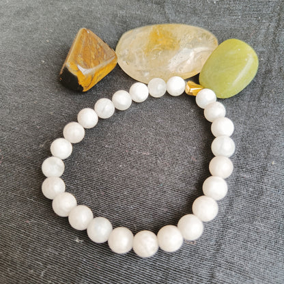 Rainbow Moonstone Bracelet