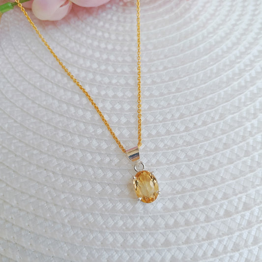 Citrine Necklace – Elegance Infused with Abundance