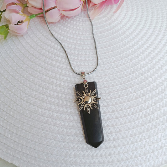 Big Size Shungite Necklace – Cleanse, Shield and Ground Energy