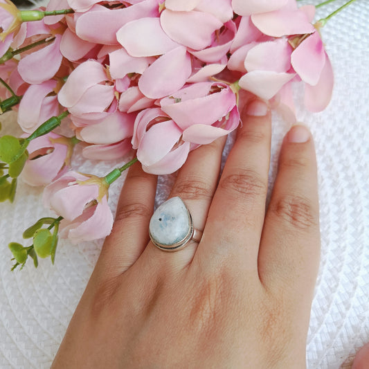 Adjustable Moonstone Ring
