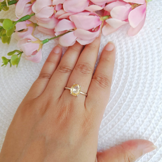 Adjustable Citrine Ring