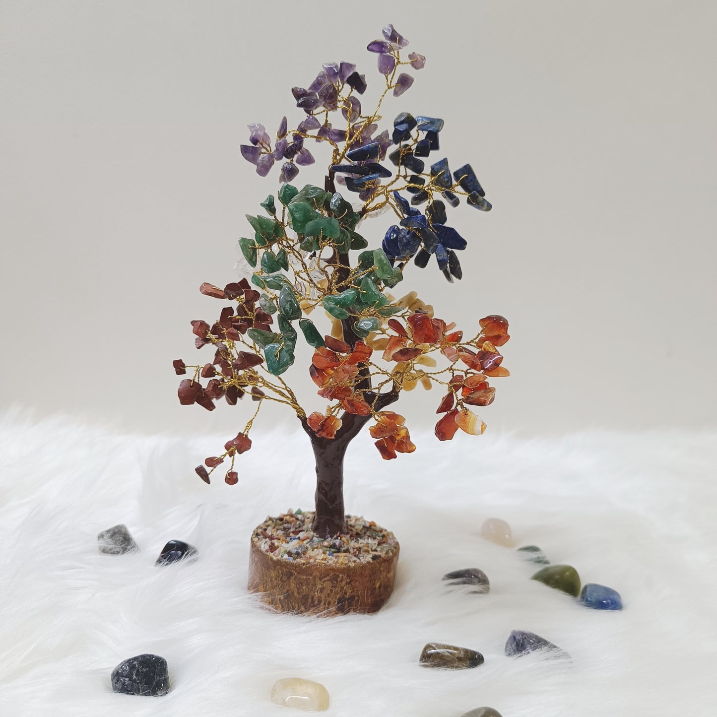 300 Bead 7 Chakra Crystal Tree – Harmonize Your Space and Spirit