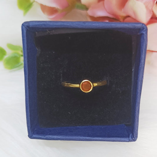 Carnelian ring in 925 sterling silver – Gemsara