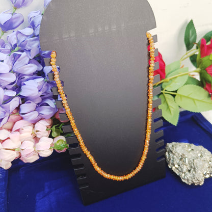 Carnelian Necklace | Natural Faceted Beads | Courage, Creativity, Fertility, Joy