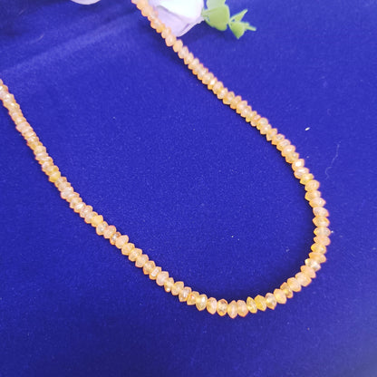 Carnelian Necklace | Natural Faceted Beads | Courage, Creativity, Fertility, Joy