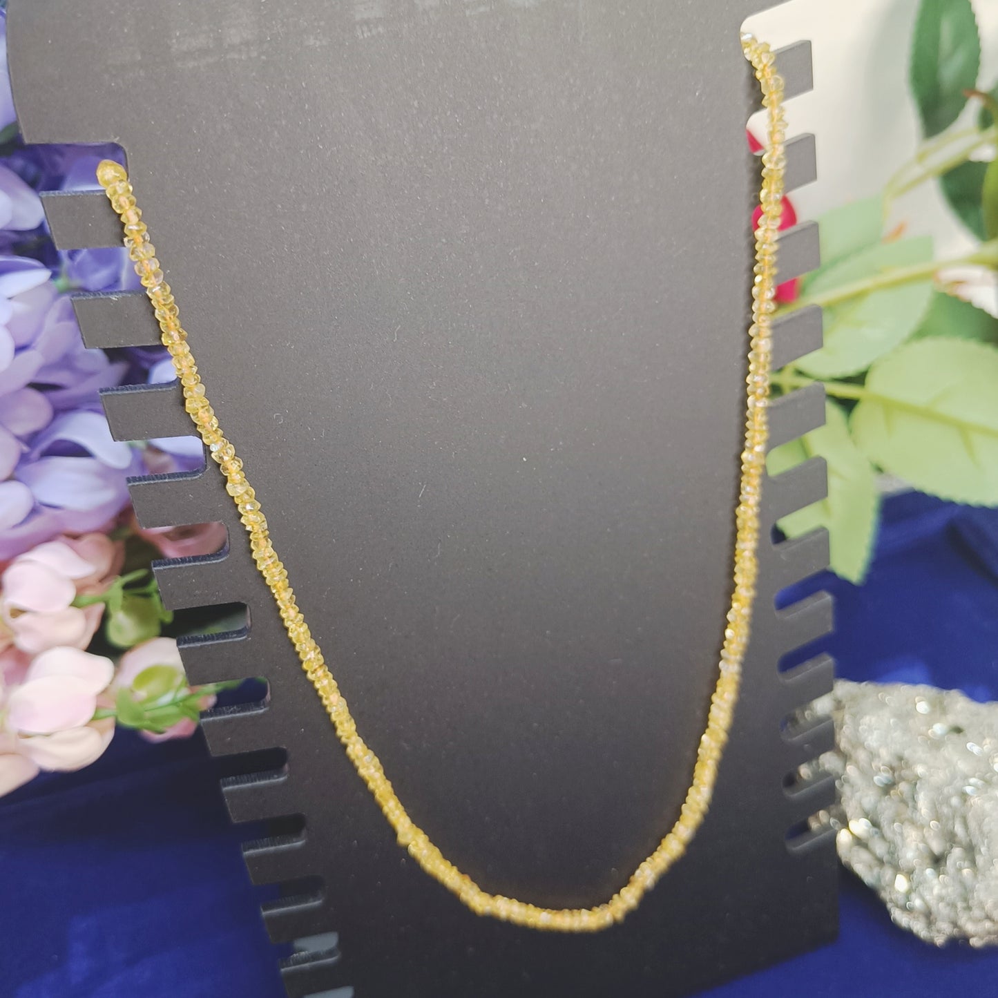 Citrine Necklace | Natural Faceted Beads | Abundance, Confidence, Joy