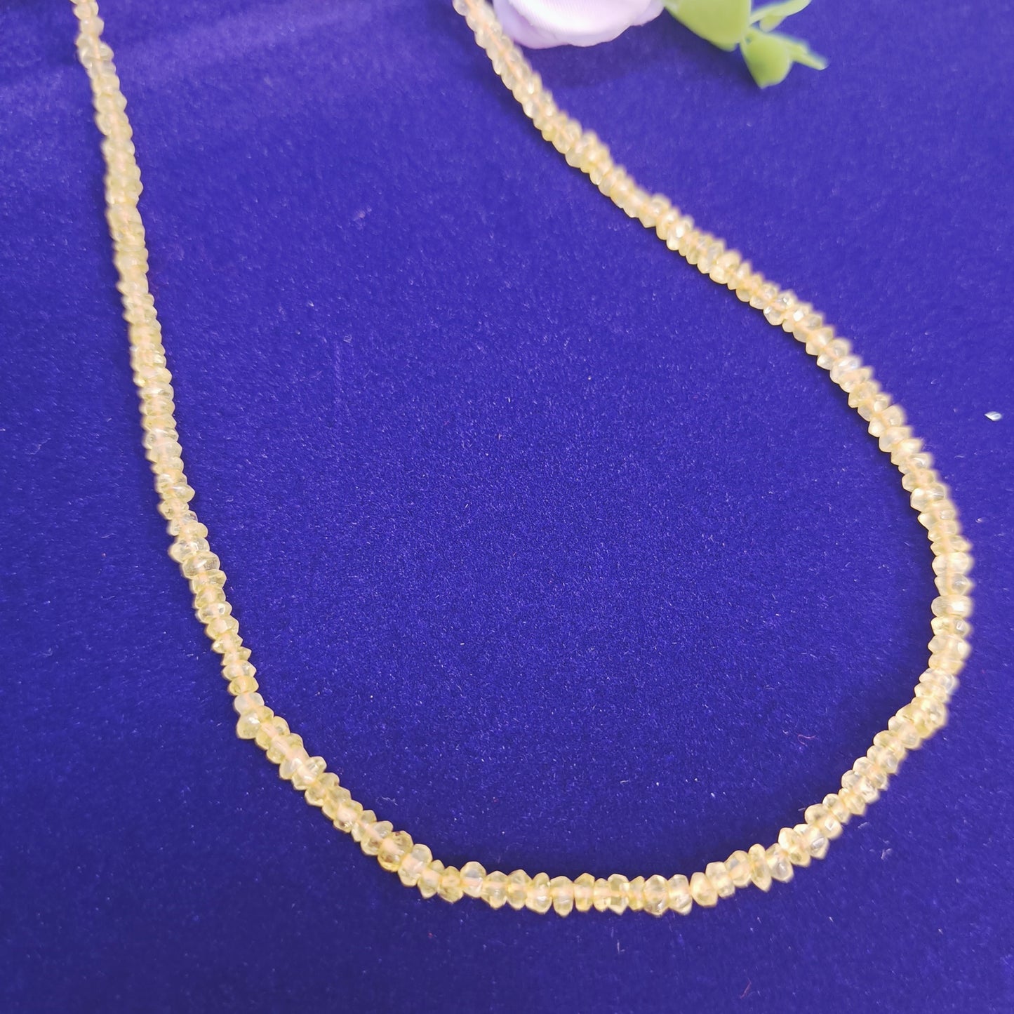 Citrine Necklace | Natural Faceted Beads | Abundance, Confidence, Joy