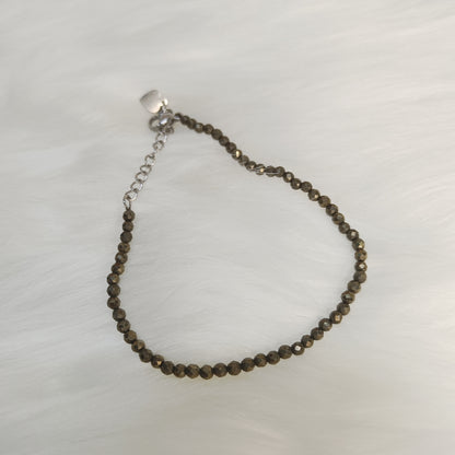 2mm Faceted Crystal Bracelet | Amethyst, Rose Quartz, Lapis Lazuli, Multi Tourmaline, Pyrite, Green Aventurine