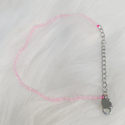 2mm Faceted Crystal Bracelet | Amethyst, Rose Quartz, Lapis Lazuli, Multi Tourmaline, Pyrite, Green Aventurine