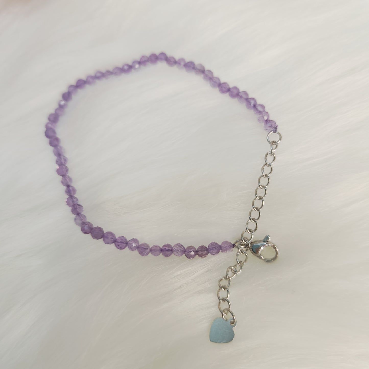 2mm Faceted Crystal Bracelet | Amethyst, Rose Quartz, Lapis Lazuli, Multi Tourmaline, Pyrite, Green Aventurine