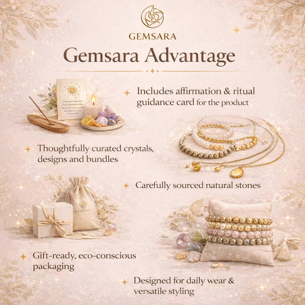 Why should you buy natural stone jewellery from Gemsara?
