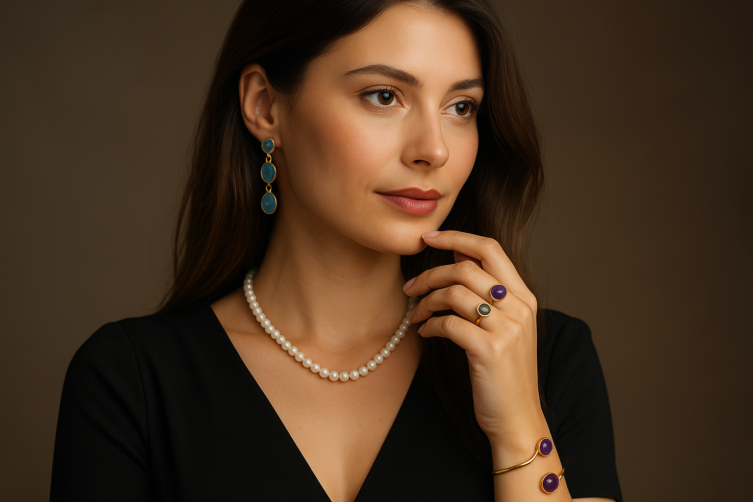 Gemsara natural gemstone jewellery - crystal necklace, rings and bracelets