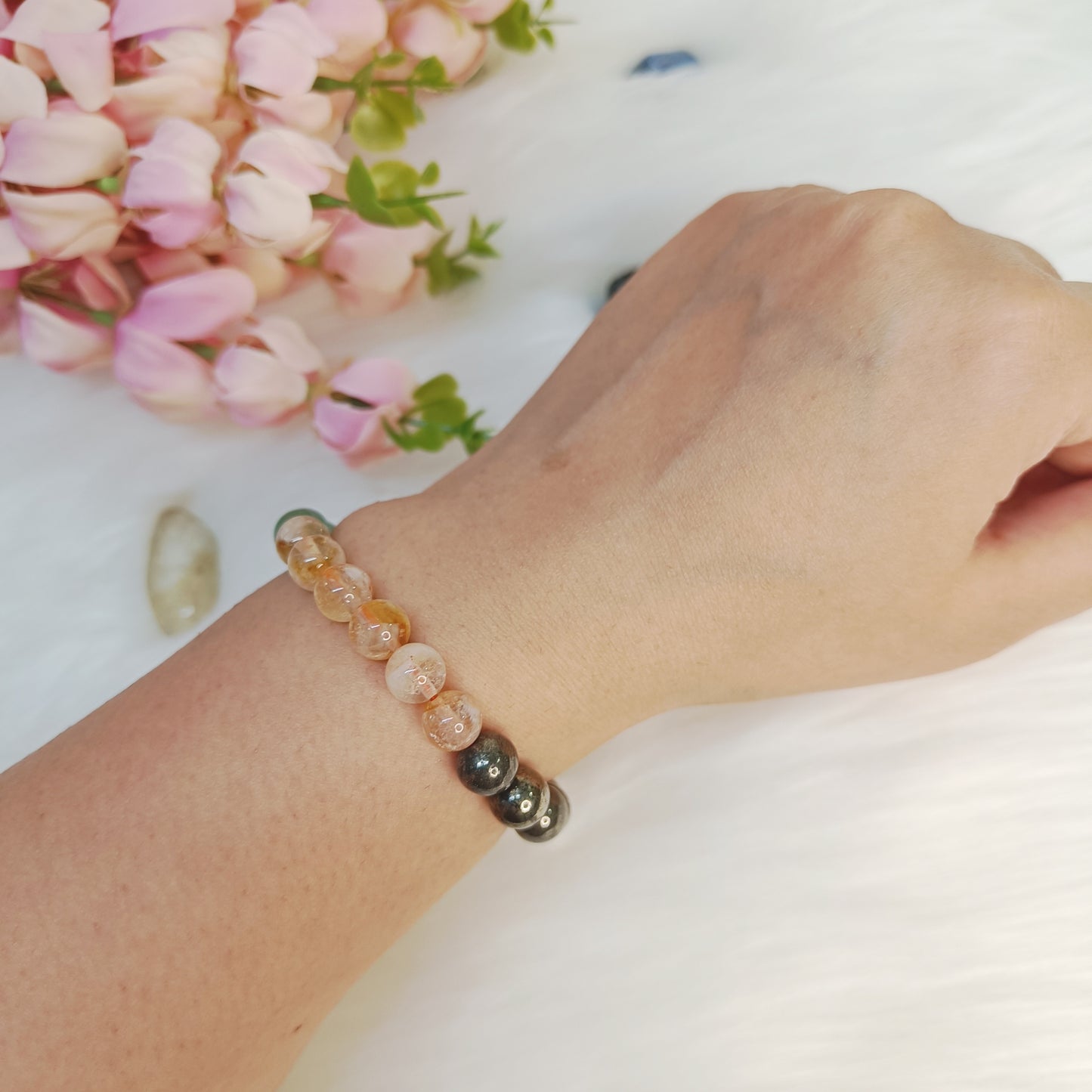 Money Magnet Bracelet | Natural Citrine, Green Aventurine, Tiger Eye & Pyrite