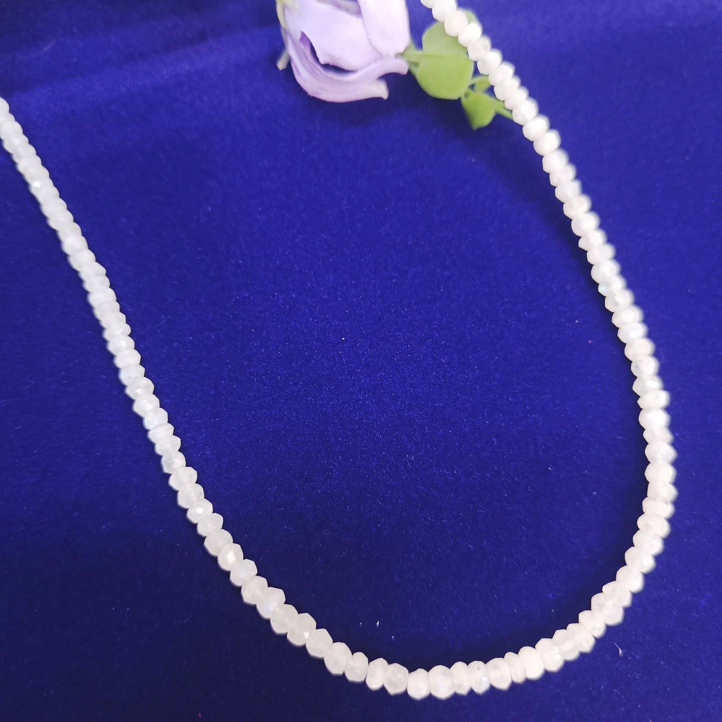 Moonstone Necklace | Faceted Natural Beads | Calm, Intuition, Emotional Balance