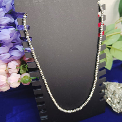 Pyrite Necklace | Faceted Natural Beads | Wealth, Money Magnet, Confidence