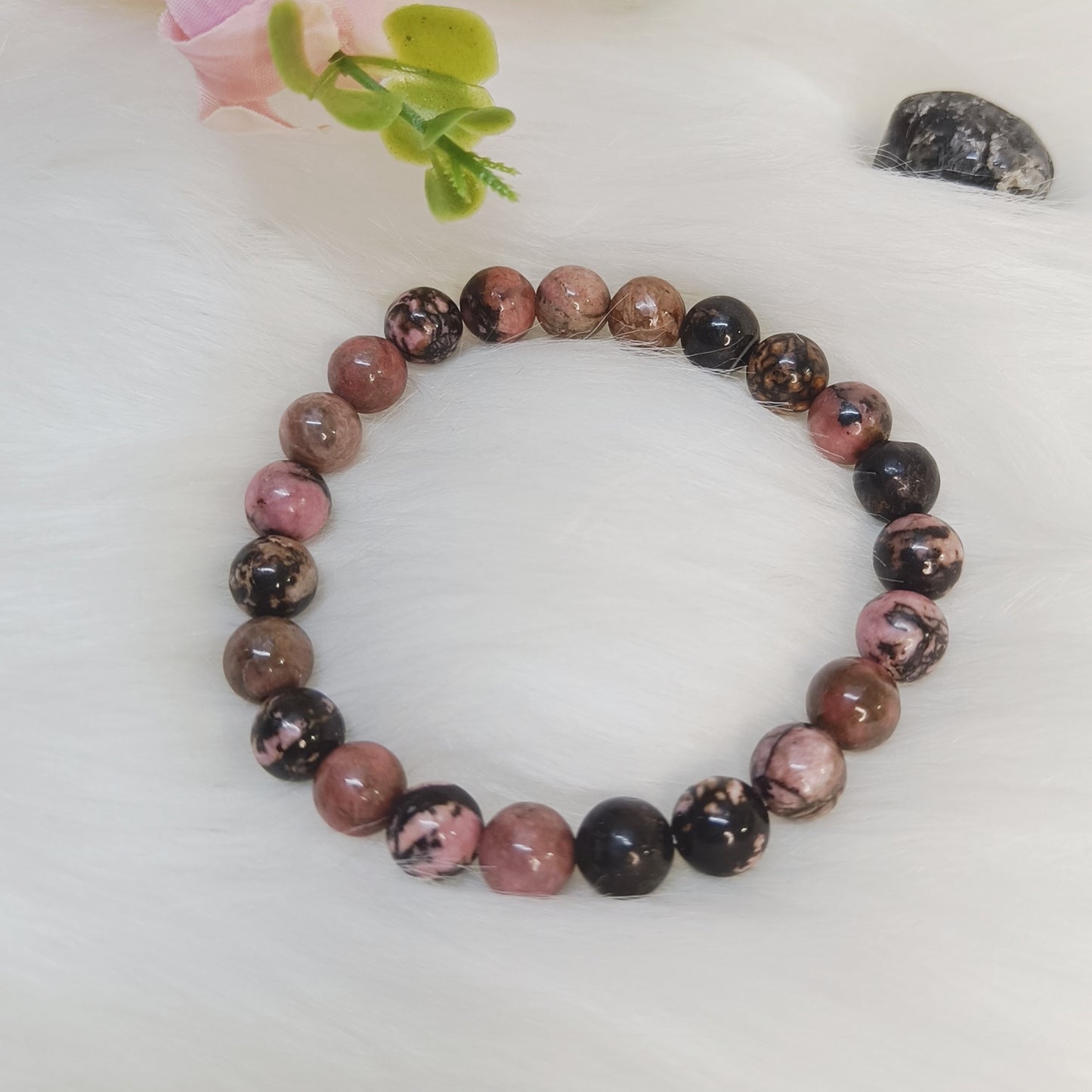 Rhodonite Bracelet – Emotional Balance, Emotional Recovery, Self-Forgiveness