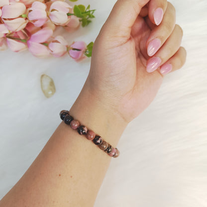 Rhodonite Bracelet – Emotional Balance, Emotional Recovery, Self-Forgiveness