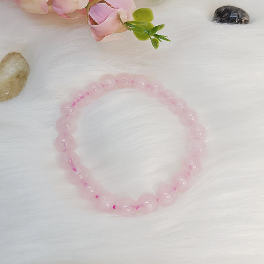 Rose Quartz Bracelet | Love, Peace, Beauty