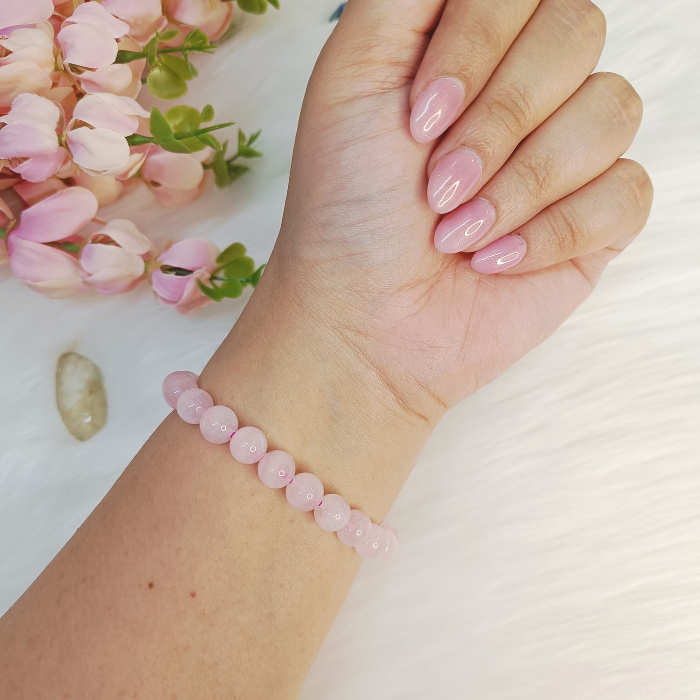 Rose Quartz Bracelet | Love, Peace, Beauty