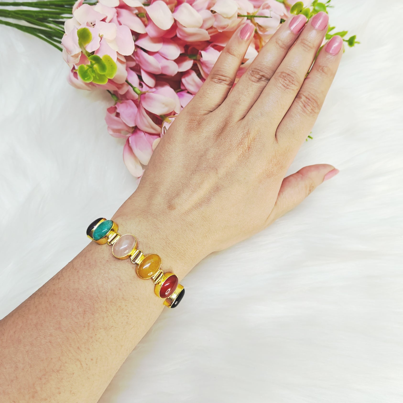 Stylish seven chakra bracelet for women 