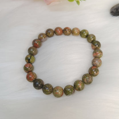 Unakite Jasper Bracelet | New Beginnings, Fertility, Self Love