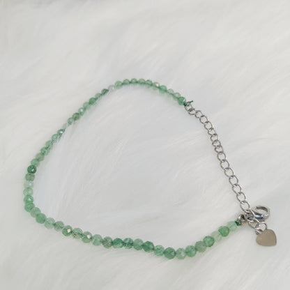 2mm Faceted Crystal Bracelet | Amethyst, Rose Quartz, Lapis Lazuli, Multi Tourmaline, Pyrite, Green Aventurine