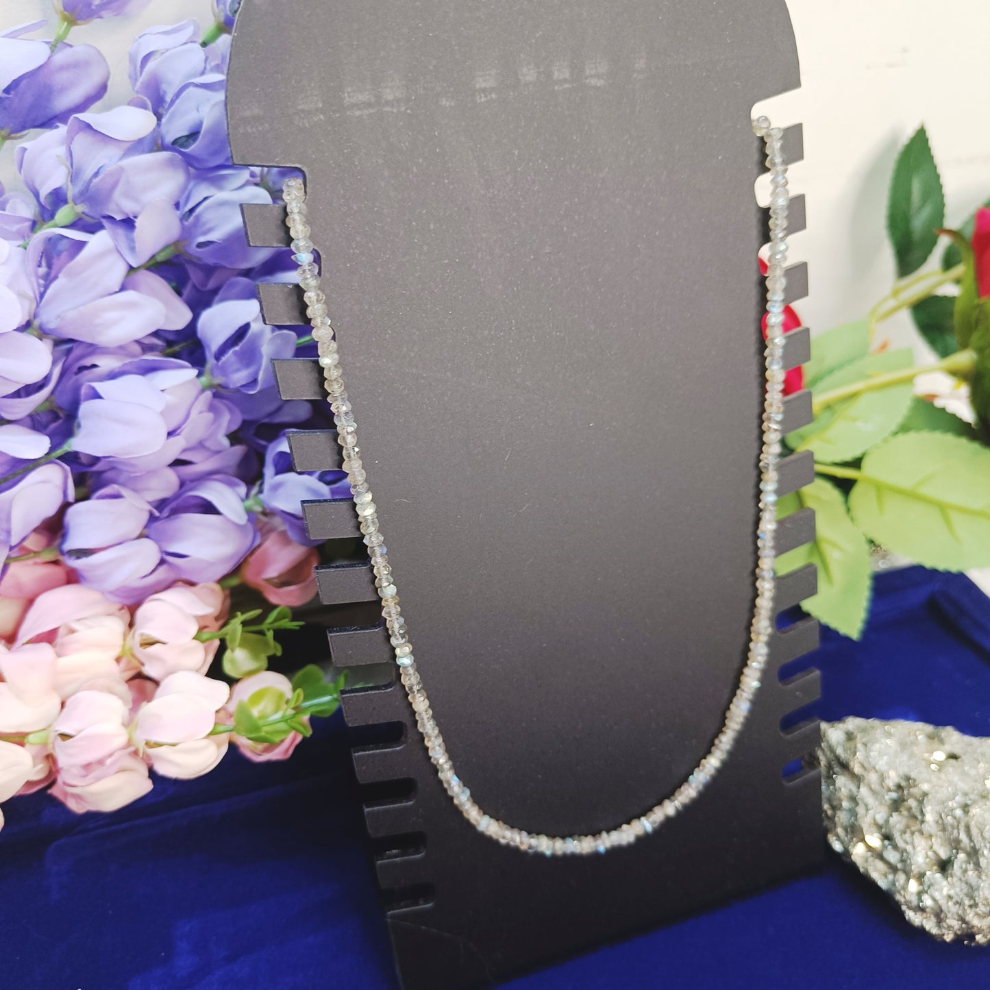 Labradorite Necklace | Natural Faceted Beads | Protection, Transformation, Intuition