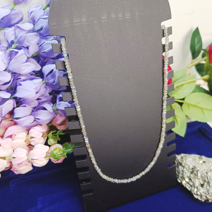 Labradorite Necklace | Natural Faceted Beads | Protection, Transformation, Intuition