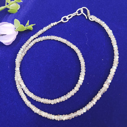 Labradorite Necklace | Natural Faceted Beads | Protection, Transformation, Intuition