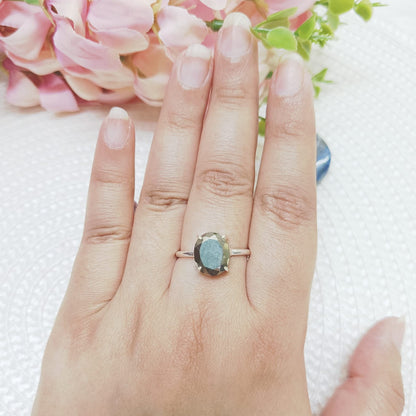 Pyrite Ring - Polished Natural Stone